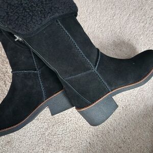 Coach Black Suede Winter Boots